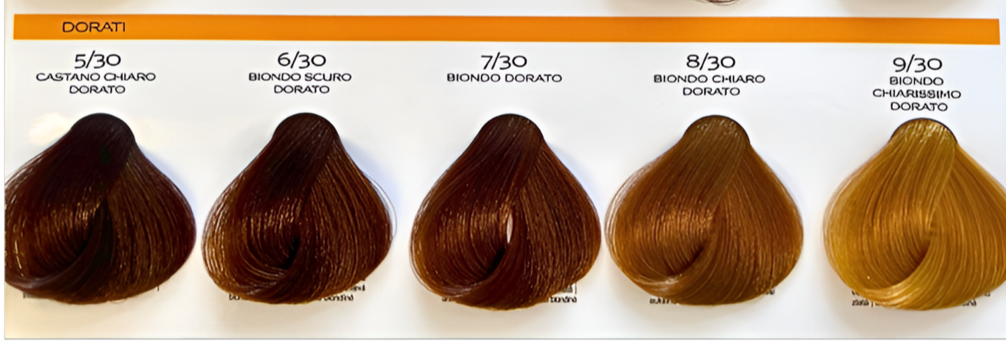Brelil Prestige: Colorante en Crema (Colores Marrones y dorados)