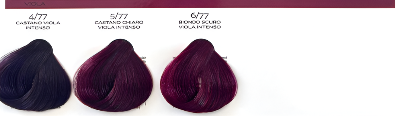 Brelil Prestige: Colorante en Crema (Colores Violetas , avellana y tabaco)