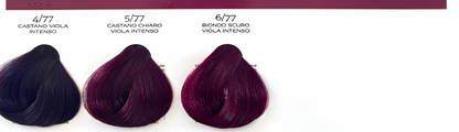 Brelil Prestige: Colorante en Crema (Colores Violetas , avellana y tabaco)