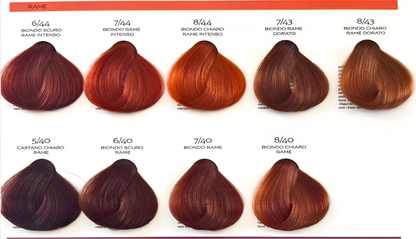 Brelil Prestige: Colorante en Crema (Colores Cobrizos (Rojizos/Naranjas) )