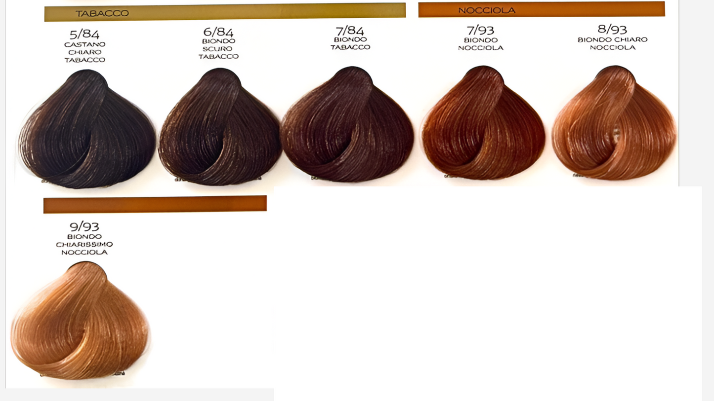 Brelil Prestige: Colorante en Crema (Colores Violetas , avellana y tabaco)