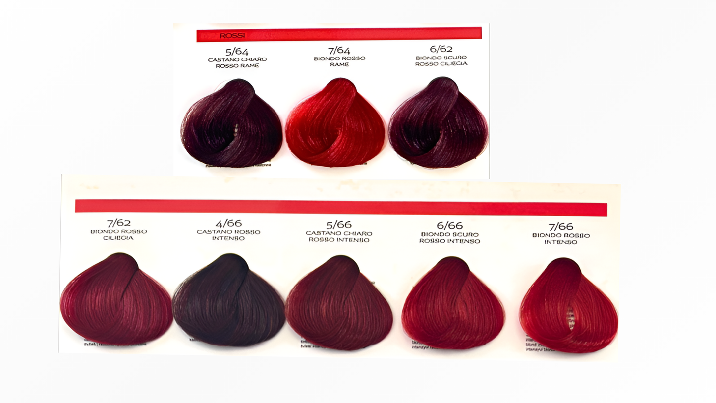 Brelil Prestige: Colorante en Crema (Colores Ceniza y Rojos)